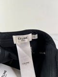 CELINE BLACK INITIAL BASEBALL CAP IN COTTON Size Medium