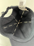CELINE BLACK INITIAL BASEBALL CAP IN COTTON Size Medium