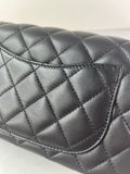 CHANEL Black Lambskin Quilted Mini Rectangular Pearl Crush Flap Crossbody/Shoulder Bag