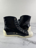 GUCCI Women’s Black Leather High Top Sneakers Size 37.5