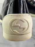 GUCCI Women’s Black Leather High Top Sneakers Size 37.5