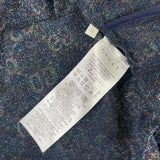 GUCCI Dark Blue Glitter GG Stripe Zip Sweat Jacket Children/Girls Size 12 girls (ladies XXS/XS)