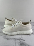 HERMES Women’s White Mesh Technical Canvas Team Sneakers Size 36