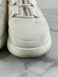 HERMES Women’s White Mesh Technical Canvas Team Sneakers Size 36