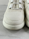 HERMES Women’s White Mesh Technical Canvas Team Sneakers Size 36