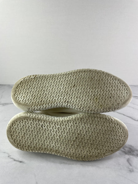 HERMES Women’s White Mesh Technical Canvas Team Sneakers Size 36