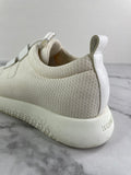 HERMES Women’s White Mesh Technical Canvas Team Sneakers Size 36