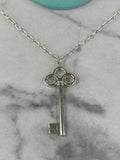 Tiffany & Co Sterling Silver XL Fleur de Lis Necklace