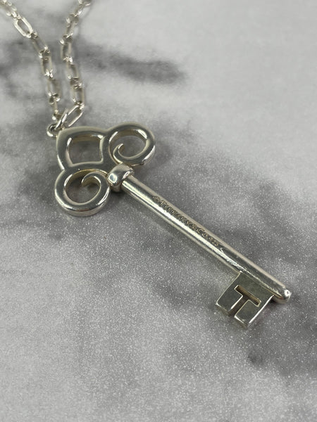 Tiffany & Co Sterling Silver XL Fleur de Lis Necklace