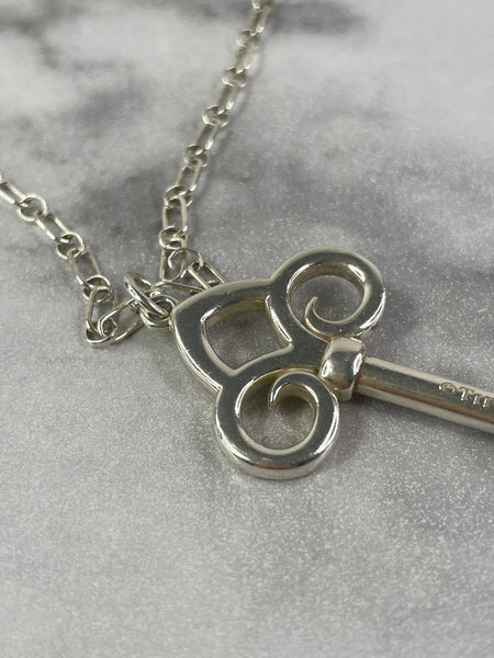 Tiffany & Co Sterling Silver XL Fleur de Lis Necklace
