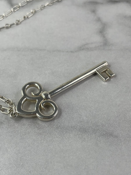 Tiffany & Co Sterling Silver XL Fleur de Lis Necklace