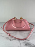 GIVENCHY Flamingo Pink Box Leather Mini Antigona East-West Crossbody/Shoulder Bag