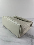SAINT LAURENT Cream/Off White Small Loulou Matelassé Leather Crossbody/Shoulder Bag