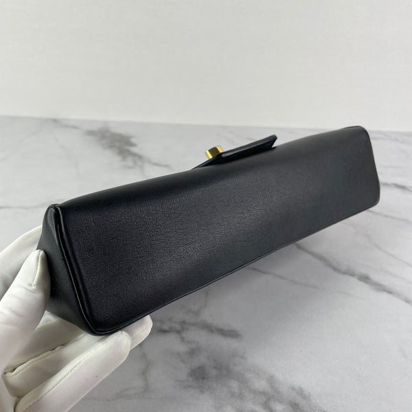 SAINT LAURENT Black Small Loulou Matelassé Leather Crossbody/Shoulder Bag