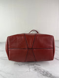 Chloé Burgundy Red Medium Spin Leather Tote Shoulder Bag