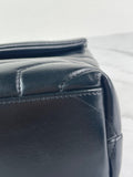 SAINT LAURENT Black Small Loulou Matelassé Leather Crossbody/Shoulder Bag