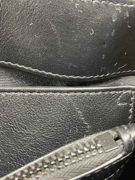 SAINT LAURENT Black Small Loulou Matelassé Leather Crossbody/Shoulder Bag