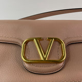 VALENTINO ROSE CANNELLE ALLTIME GRAINY CALFSKIN SHOULDER/CROSSBODY BAG