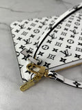LOUIS VUITTON Limited Edition Monogram Black/White Wristlet/Clutch