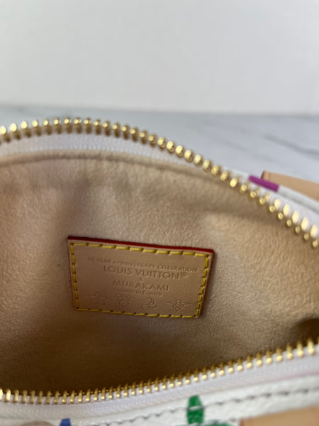 LOUIS VUITTON Multicolore Blanc LV x TM Nano Speedy