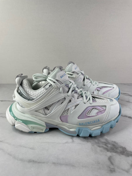 BALENCIAGA Women’s White/Pastel Track Sneakers Size 38