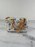 LOUIS VUITTON Multicolore Blanc LV x TM Nano Speedy