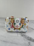 LOUIS VUITTON Multicolore Blanc LV x TM Nano Speedy