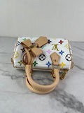 LOUIS VUITTON Multicolore Blanc LV x TM Nano Speedy