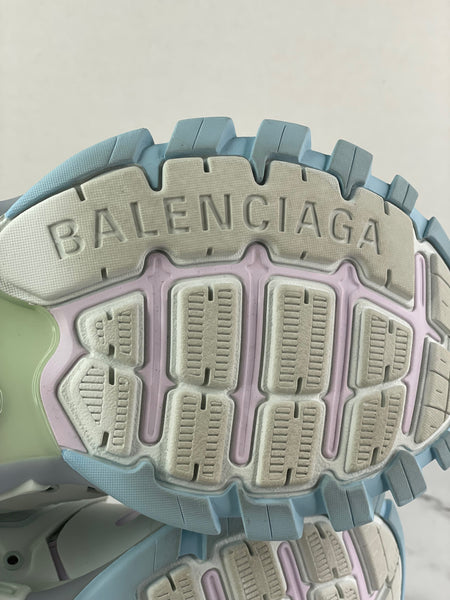 BALENCIAGA Women’s White/Pastel Track Sneakers Size 38
