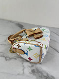 LOUIS VUITTON Multicolore Blanc LV x TM Nano Speedy