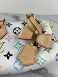 LOUIS VUITTON Multicolore Blanc LV x TM Nano Speedy