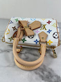 LOUIS VUITTON Multicolore Blanc LV x TM Nano Speedy