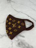 LOUIS VUITTON Monogram Brown Knit Face Mask