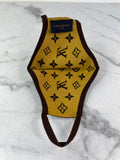 LOUIS VUITTON Monogram Brown Knit Face Mask