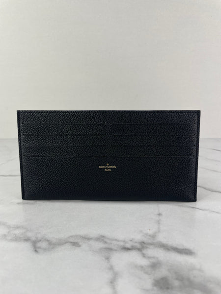 LOUIS VUITTON Black Félicie Card Holder Insert