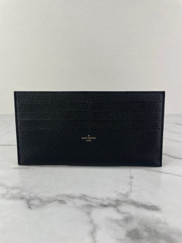 LOUIS VUITTON Black Félicie Card Holder Insert