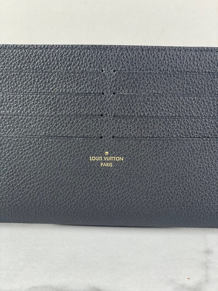 LOUIS VUITTON Black Félicie Card Holder Insert
