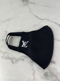LOUIS VUITTON Black LV Initials Knit Face Mask
