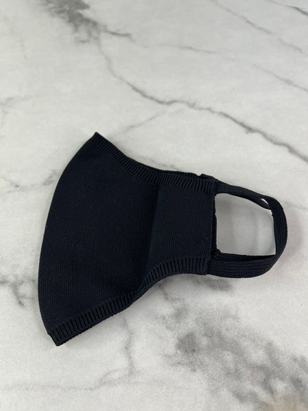 LOUIS VUITTON Black LV Initials Knit Face Mask