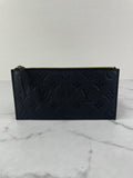LOUIS VUITTON Black Monogram Empreinte Felicie Zippered Insert Pouch