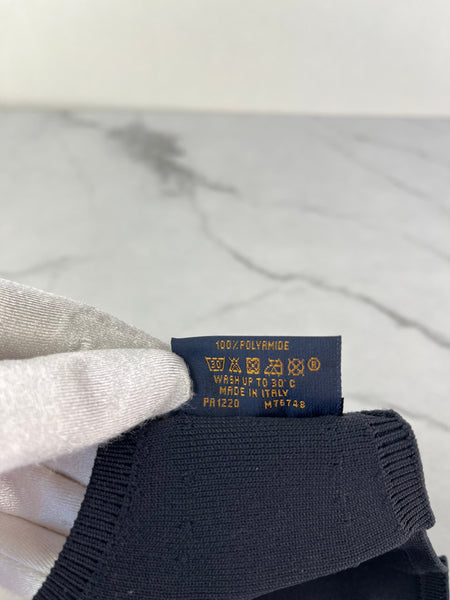 LOUIS VUITTON Black LV Initials Knit Face Mask