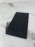 LOUIS VUITTON Black Monogram Empreinte Felicie Zippered Insert Pouch