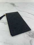 LOUIS VUITTON Black Monogram Empreinte Felicie Zippered Insert Pouch