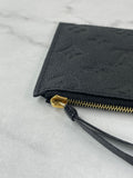 LOUIS VUITTON Black Monogram Empreinte Felicie Zippered Insert Pouch