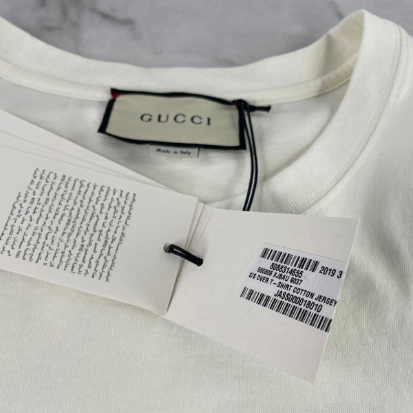 Gucci Men’s White Oversized Interlocking G Logo T-Shirt Size S