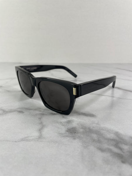 Saint Laurent Black Rectangular Frame Sunglasses