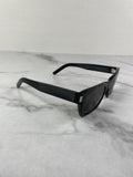 Saint Laurent Black Rectangular Frame Sunglasses