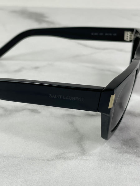 Saint Laurent Black Rectangular Frame Sunglasses