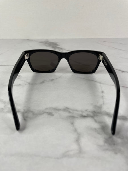 Saint Laurent Black Rectangular Frame Sunglasses