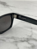 Saint Laurent Black Rectangular Frame Sunglasses